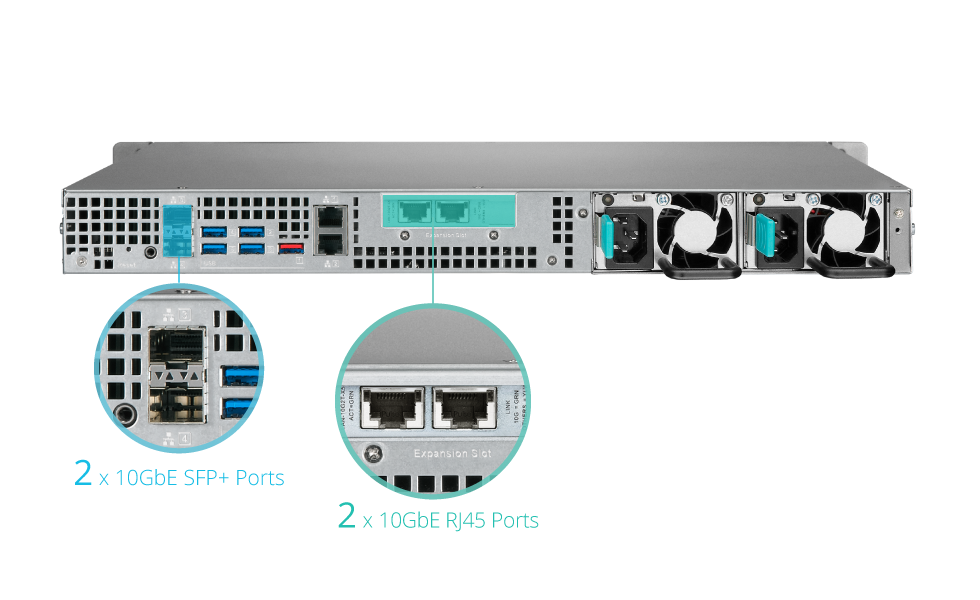 A conectividade 10GbE otimiza a transferência de dados em alta velocidade