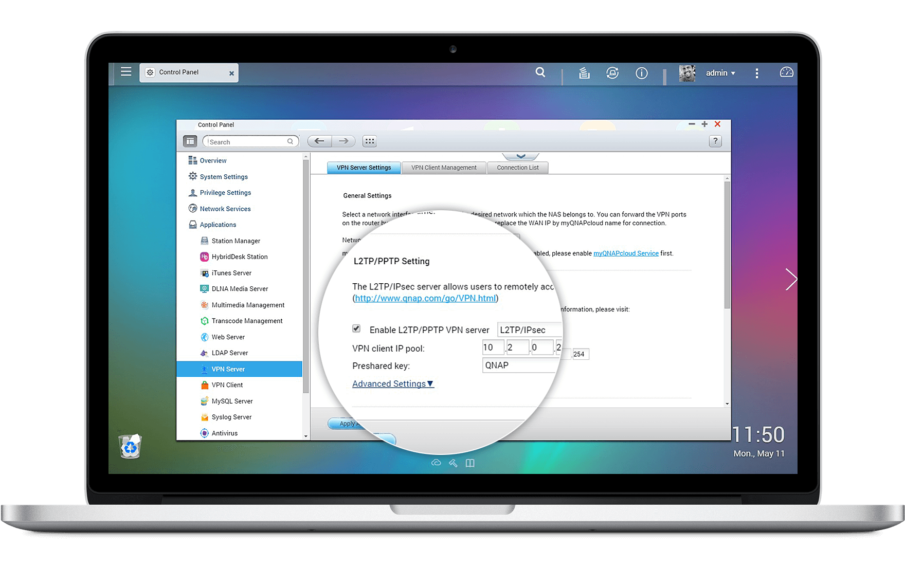 Acesso seguro com servidor VPN e cliente VPN