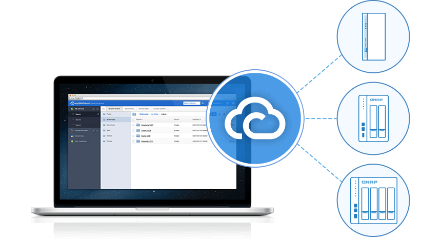 Conexão remota fácil e segura com myQNAPcloud