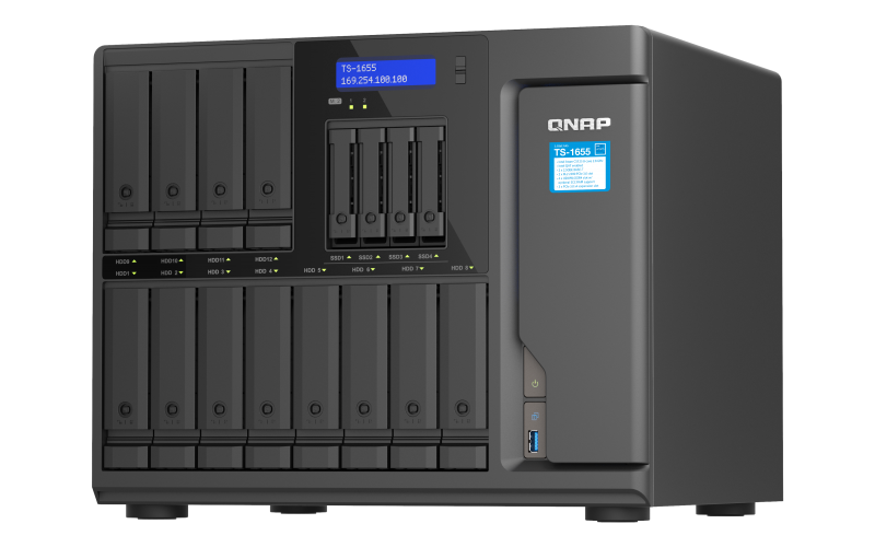 Storage NAS Qnap TS-1655 com 12 baias de 3.5