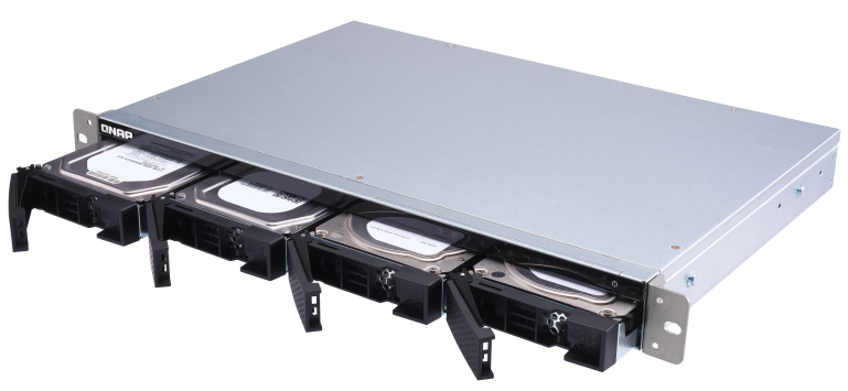 TS-431XeU Qnap Storage Rackmount 4 baias com conexão 1/10 Gigabit Ethernet