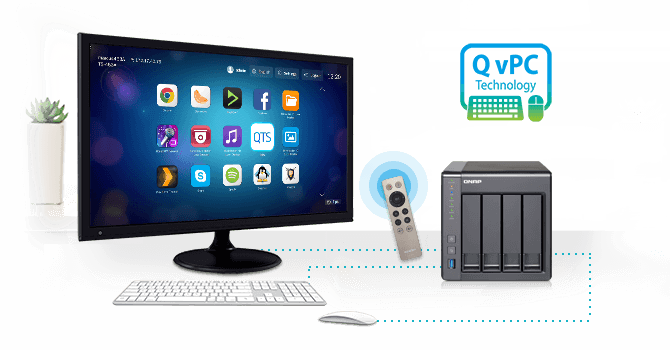 Use seu TS-451+ como um PC com Tecnologia QvPC