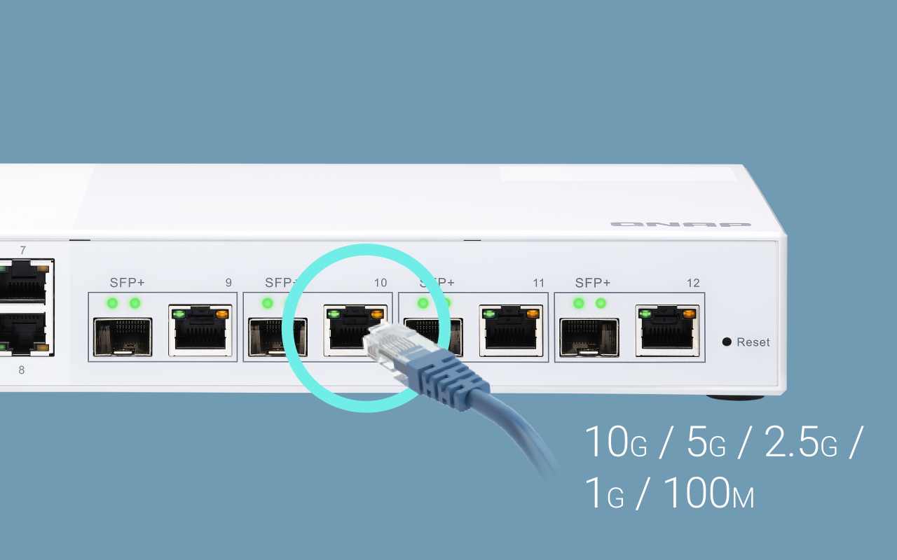 Velocidades mais rápidas usando cabos existentes com 10GBASE-T e NBASE-T