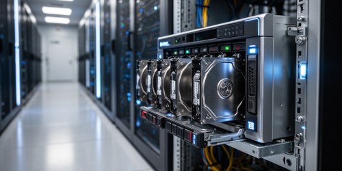 Storage Empresarial com Synology e Toshiba para Backup;